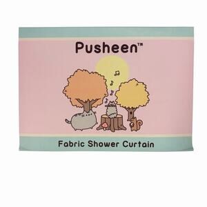 NEW Pusheen Cat Fabric Shower Curtain 70" x 72" Exclusive Fall 2017 Kawaii